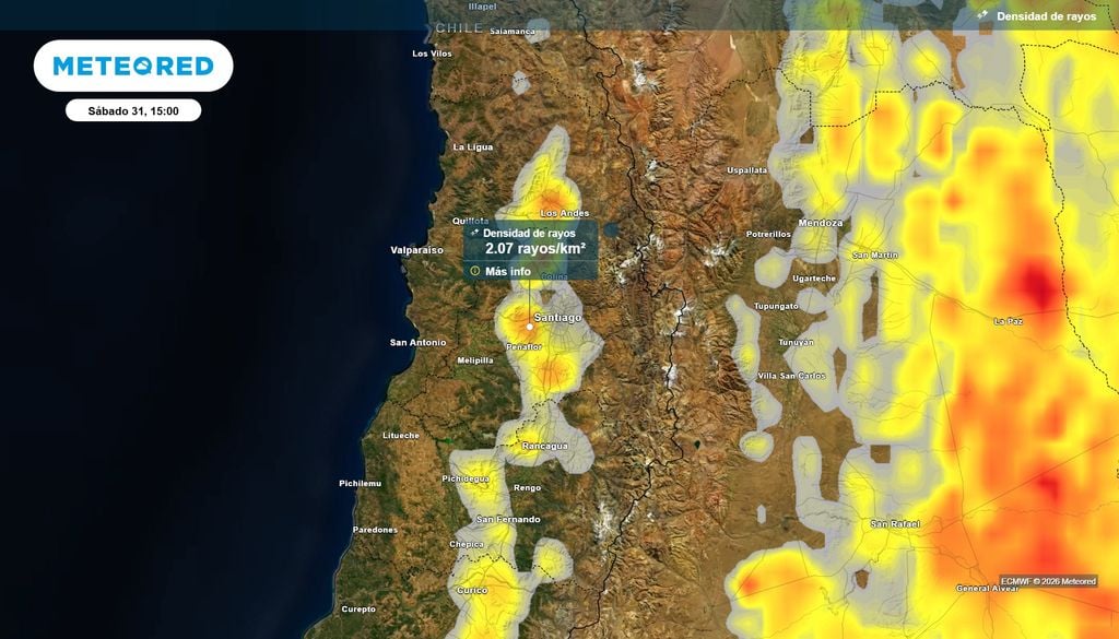 Probables tormentas eléctricas afectarán Santiago en pleno Halloween: será una jornada inestable con máximas cercanas a los 20 °C.