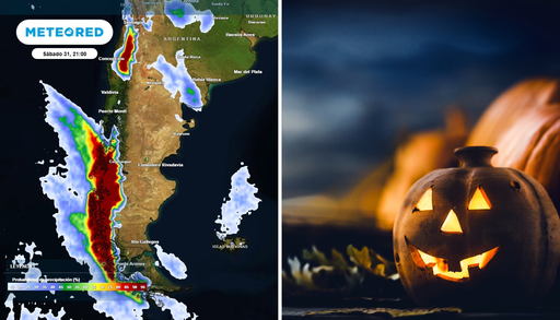 Halloween con tormentas y hasta 80 km/h en Chile: lluvia, granizo y viento marcar&aacute;n el fin de semana