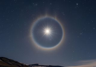 Halo lunar, os anéis coloridos que envolvem a Lua
