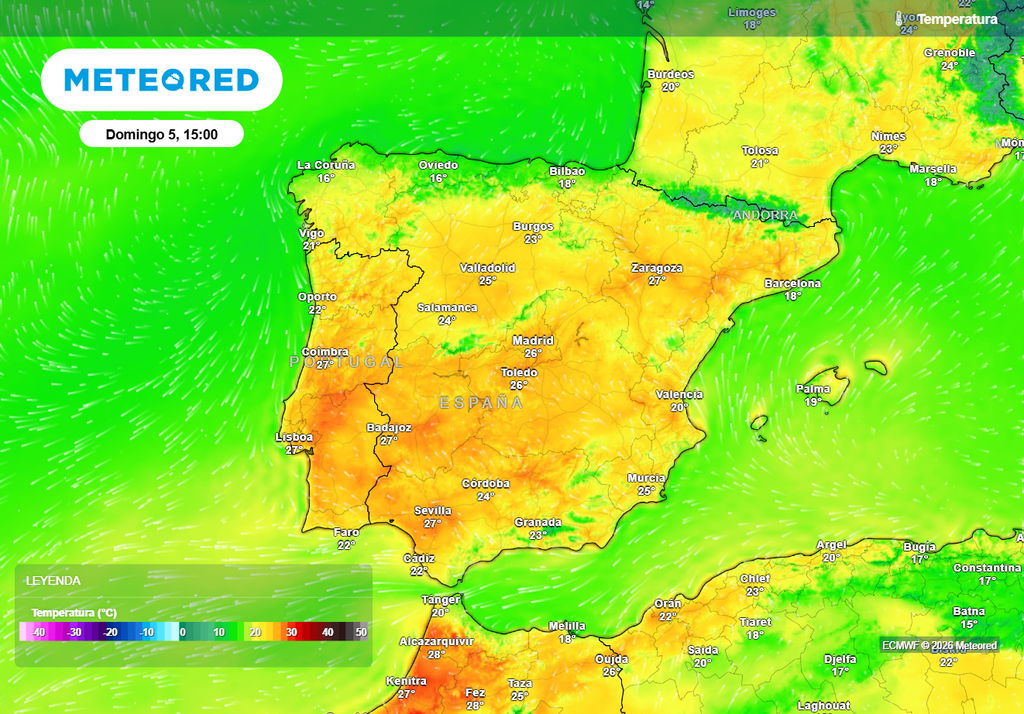 Durante el primer domingo de abril se espera un tiempo más típico de finales de mayo: hará calor en las horas centrales.