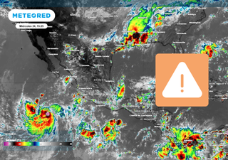 Hasta 100 mm de lluvia: 3 estados se verán afectados mañana jueves 25 de septiembre, por intensas lluvias