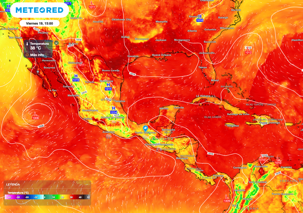 Temperaturas máximas México septiembre