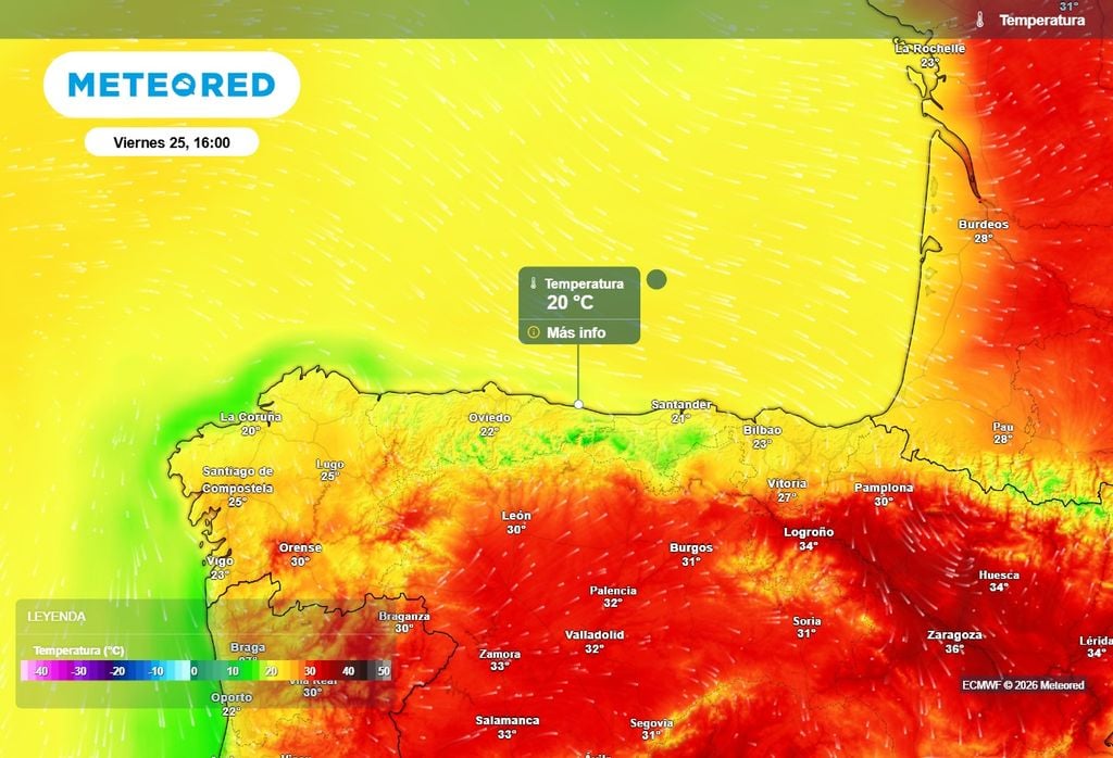 Mañana el role de vientos y la llegada de una masa de aire más fresca dejará un bajón térmico en el norte.