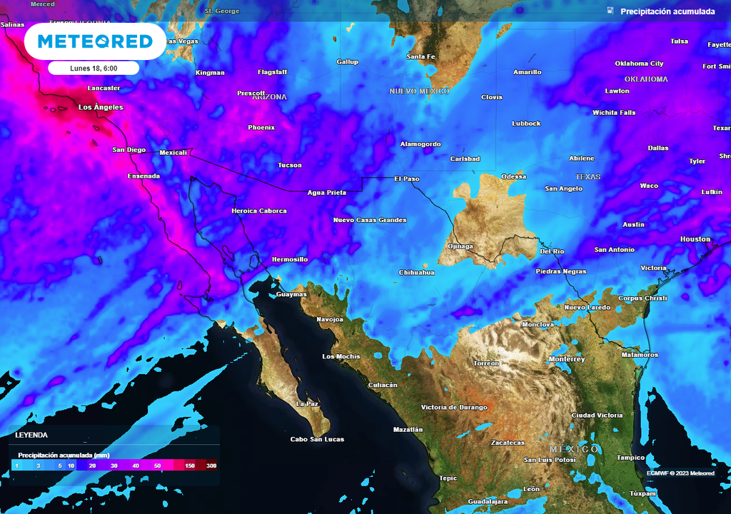 Lluvias fuertes en el noroeste