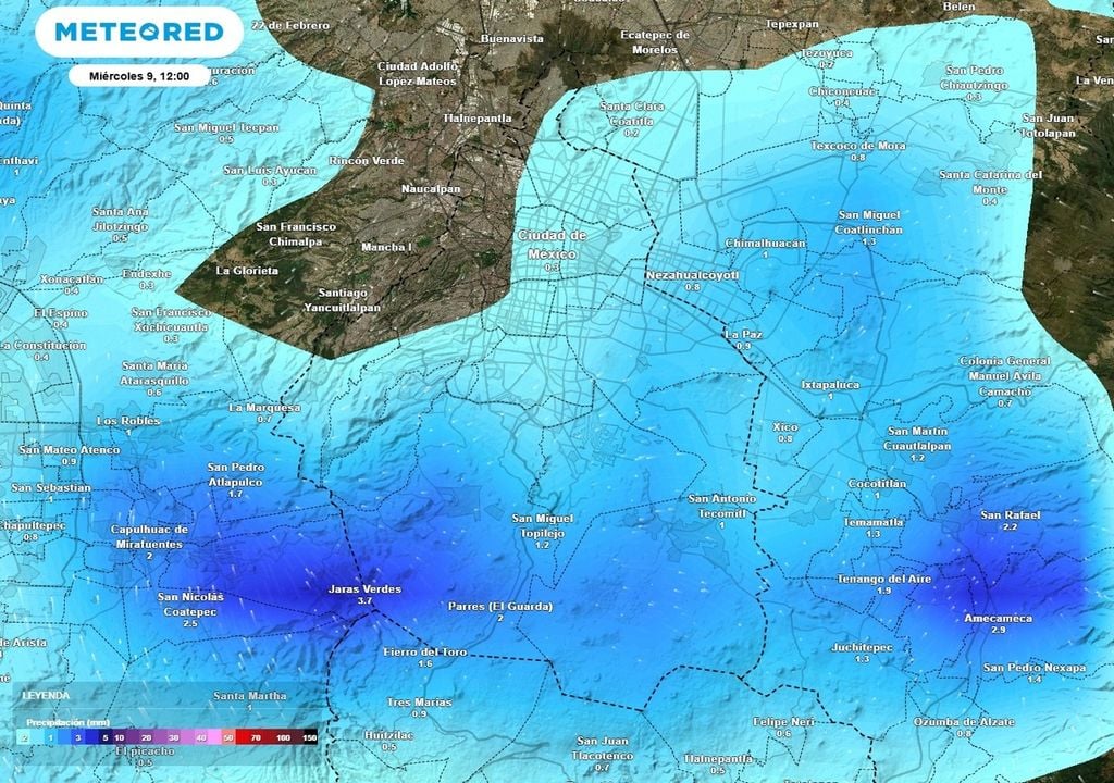 Esta tarde habrá chubascos en la ciudad. No se descarta la posibilidad de tormentas dispersas.