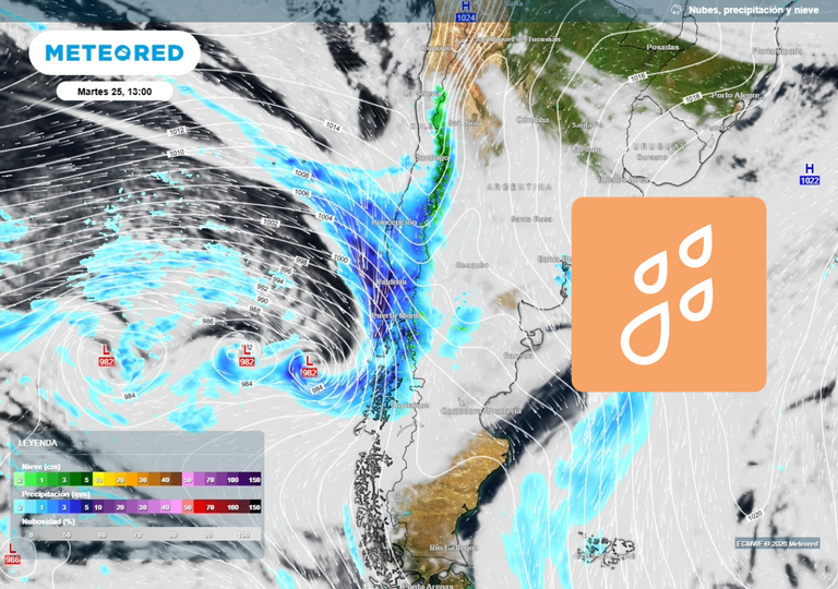 &ldquo;Hasta 200 mm de lluvia acumulada&rdquo;: una seguidilla de 3 frentes llegar&aacute; esta semana a la zona central