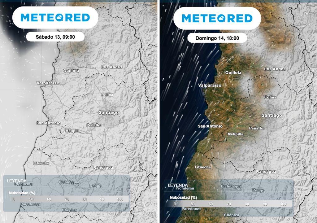 mapa de nubosidad (ECMWF)