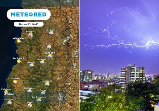 Hasta 30 mm de lluvia, tormentas el&eacute;ctricas y granizo en la RM: &iquest;qu&eacute; d&iacute;a terminar&aacute; el evento?
