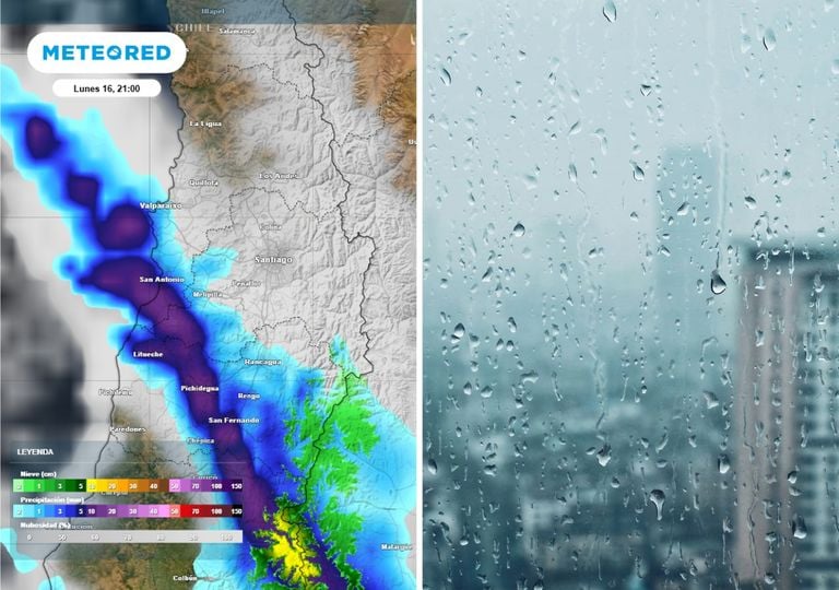 "Hasta 30 mm dejar&iacute;a el sistema frontal": a esta hora comenzar&iacute;an las lluvias en estas comunas de Santiago