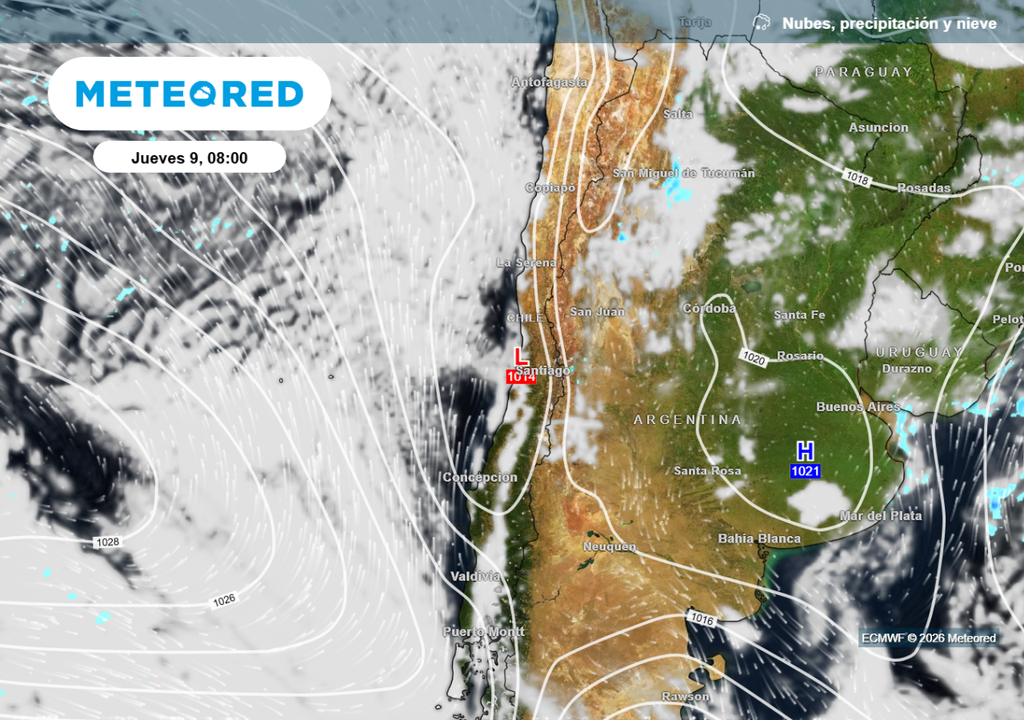 La baja costera se proyecta en el centro del país: hacia el final de la semana laboral llegará aire fresco a Santiago