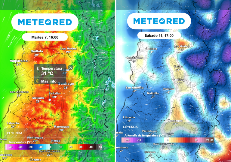 &ldquo;Hasta 31 &deg;C en la RM&rdquo;: este d&iacute;a ser&aacute; el m&aacute;s caluroso en Santiago antes del cambio