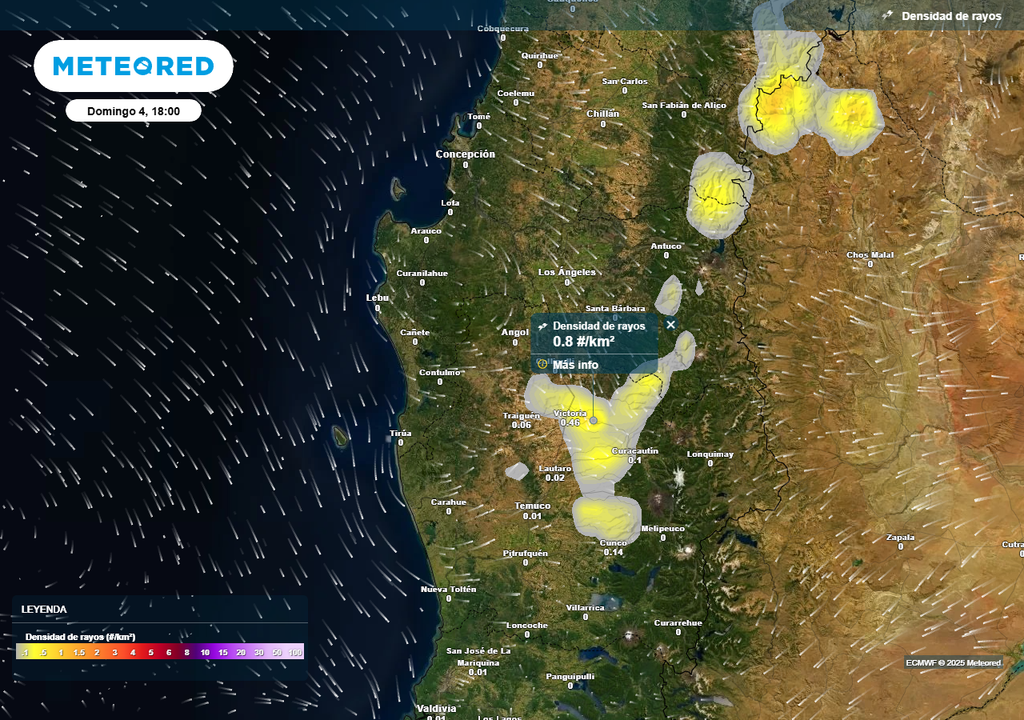 Pronóstico fin de semana enero 2026 en Chile centro sur, Meteored
