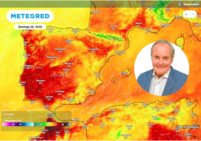 Hasta 35 &ordm;C: Jos&eacute; Antonio Maldonado prev&eacute; un cambio dr&aacute;stico de temperaturas este fin de semana