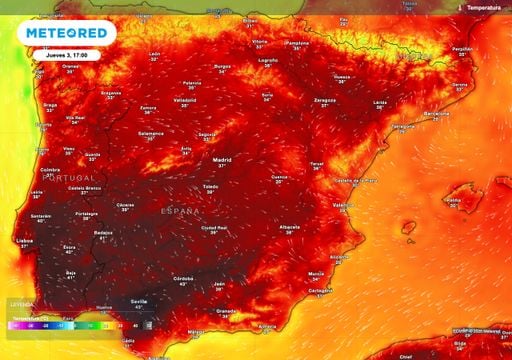 Hasta 42 &ordm;C a las 17 horas: la AEMET se resiste a hablar de "ola de calor" mientras llena de avisos la Pen&iacute;nsula