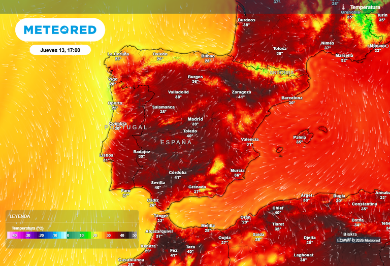 Hasta 42 &ordm;C: ma&ntilde;ana y el jueves se registrar&aacute; el calor m&aacute;s extremo en Espa&ntilde;a