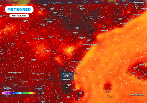 Hasta 44 &ordm;C: la AEMET activa avisos rojos por el calor previsto a partir de las 12 horas, consulta las zonas afectadas