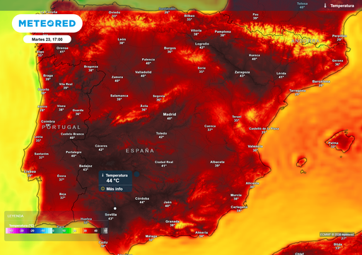 Hasta 44 &ordm;C en Espa&ntilde;a: la 'combinaci&oacute;n perfecta' para el calor extremo puede llegar el martes 23
