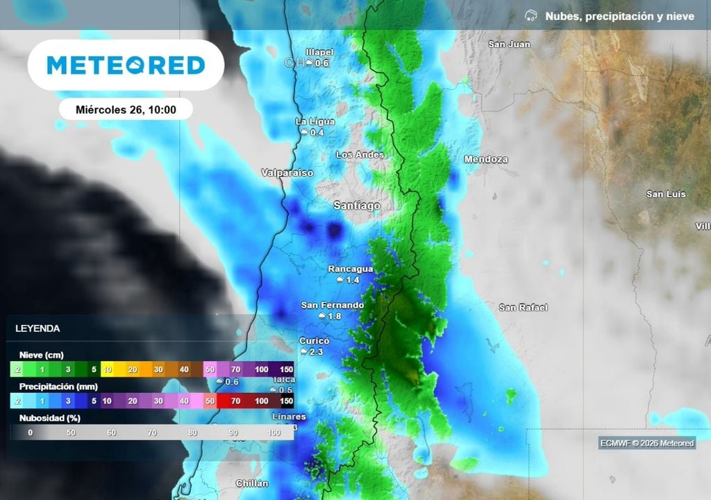 Sistema frontal Nuevo pulso de lluvias avanzaría por la RM este miércoles: fuertes rachas de viento acompañaran el evento.