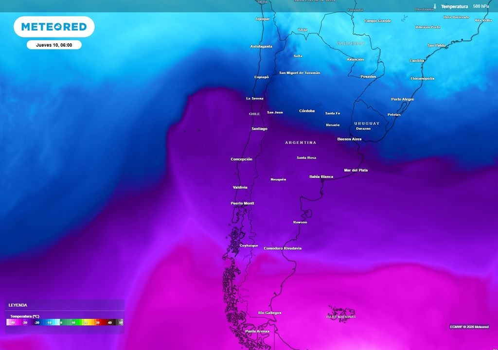 temperatura en niveles altos Con altas presiones próximas a la superficie, el aire frío avanzará en altura, favoreciendo la inestabilidad que produce tormentas.
