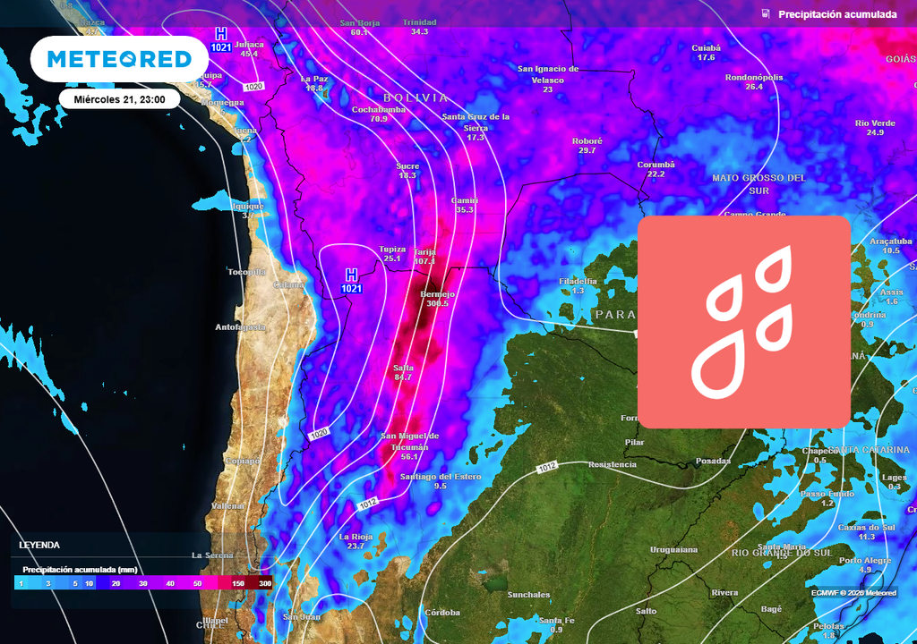 La Región de Arica-Parinacota será la más afectada por las fuertes precipitaciones.