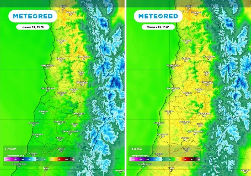 Las precipitaciones no llegarán al centro norte pero si afectarán con un aumento de la nubosidad y un descenso de las temperaturas durante el día jueves.