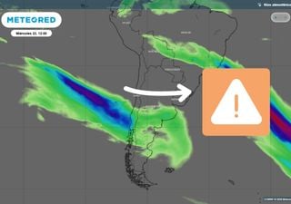 Hasta 72 mm, viento e isoterma cero alta: r&iacute;o atmosf&eacute;rico golpear&aacute; el centro-sur mientras Santiago sigue seco