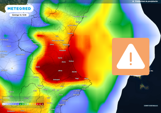 Más de 180 l/m2 en 12 horas: la provincia de Valencia estará en el foco mañana, 14 de diciembre