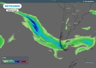 Hasta con río atmosférico: sistema frontal avanza hacia Chile y cambiará el tiempo desde la zona central a la Patagonia