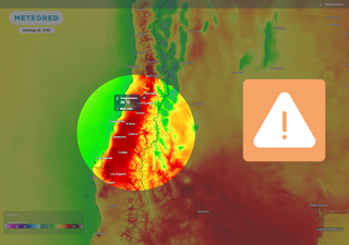 &iquest;Hasta cu&aacute;ndo el calor en el centro-norte? Afloja ah&iacute;, pero se muda desde el Maule al Biob&iacute;o con hasta 38 &deg;C
