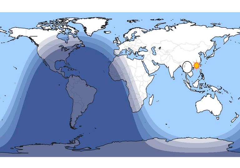 Gráfico día y noche en todo el planeta Gráfico día y noche en todo el planeta