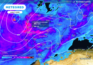 Hasta el domingo se esperan lluvias de hasta 100 l/m2 con tormentas en zonas de Extremadura y Castilla y Le&oacute;n