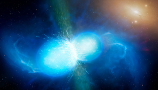 Hat eine Neutronenstern-Kollision einen neuen Magnetar hervorgebracht? Minutenlanges R&ouml;ntgenleuchten gibt R&auml;tsel auf