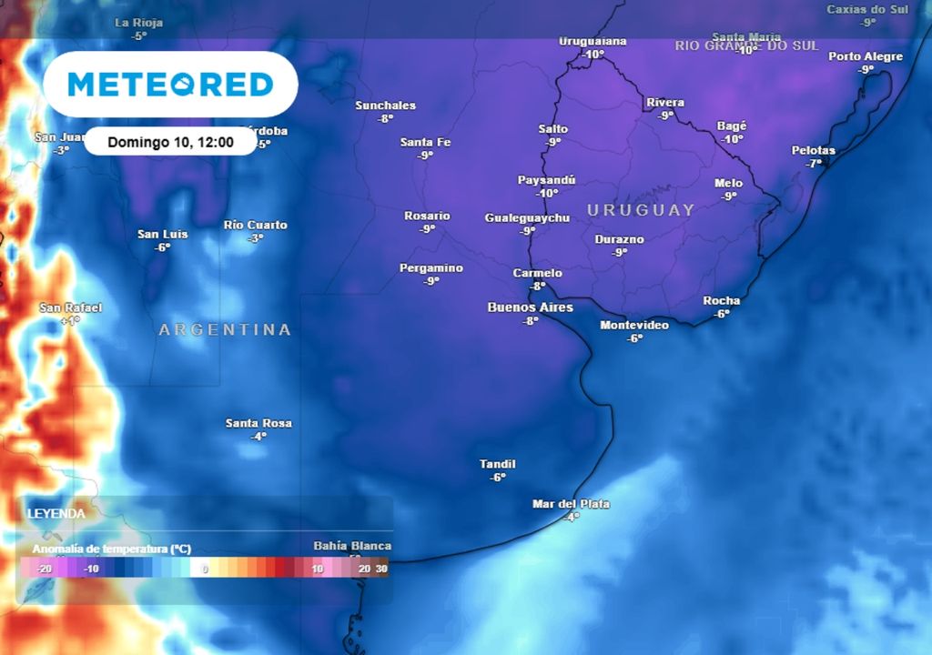 El viento traerá un fuerte descenso de temperaturas que persistirá hasta el fin de semana