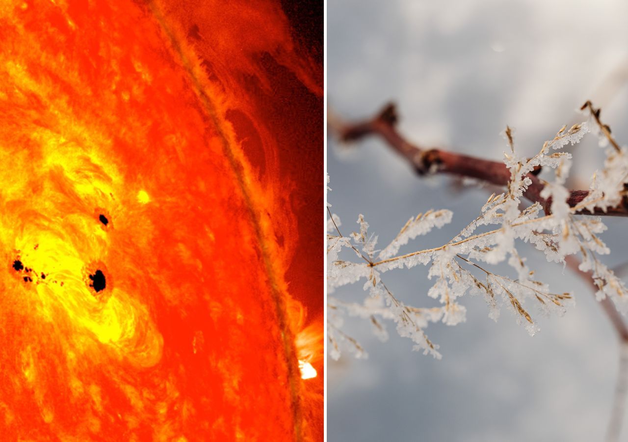 ¿El origen de la pequeña Edad de Hielo podría estar relacionado con la actividad solar, es decir, la cantidad de manchas o "pecas" solares?