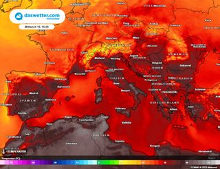 Heat dome über Europa: 40 bis 45°C! Stößt die extreme Hitze bis nach Deutschland vor? 