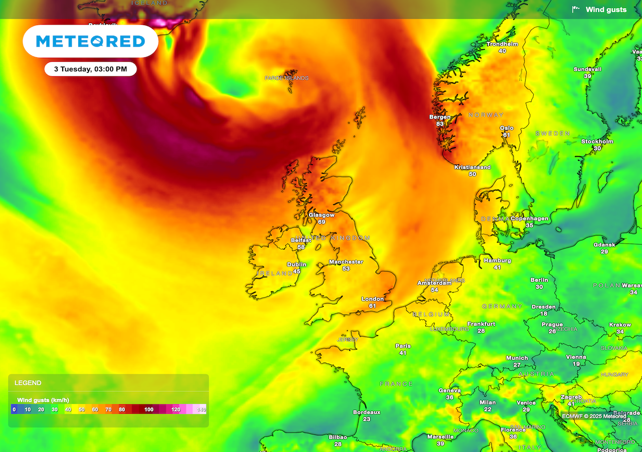Heavy rain and gales set to batter parts of the UK tonight