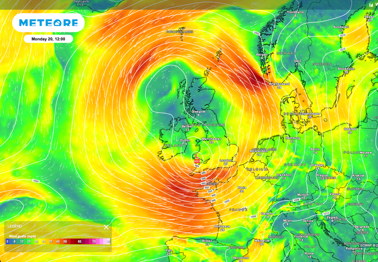 Heavy rain and strong winds in the Southwest. How long will low ...