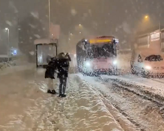 Heavy snowfall creates winter wonderland in Stockholm, Sweden