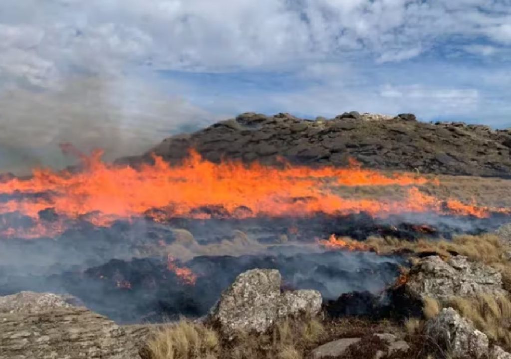Incendios en el cerro Champaquí
