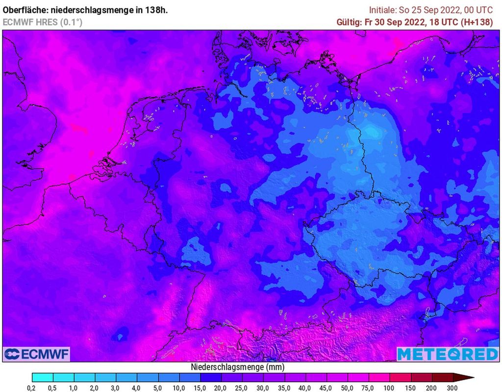 regensummen bis freitag