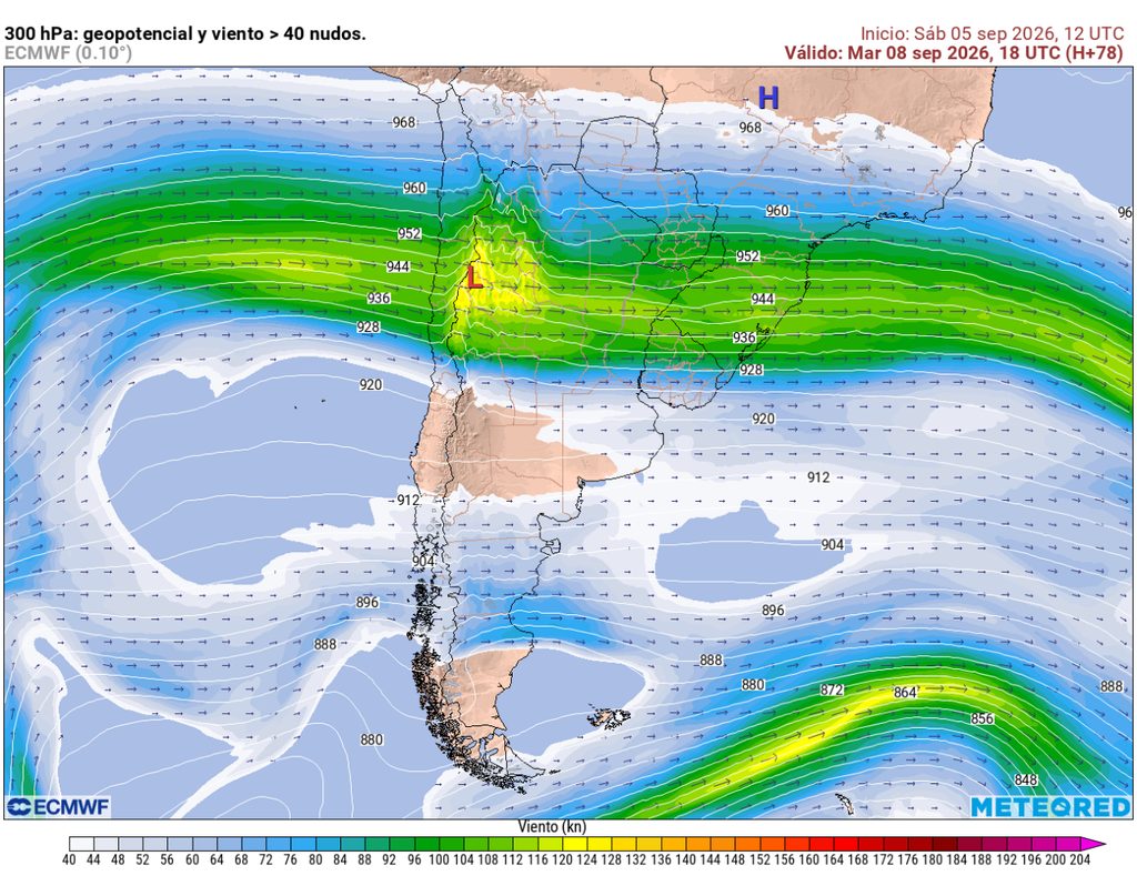 La corriente en chorro se intensificará sobre la cordillera del norte de Chile, favoreciendo vientos de hasta 90 km/h en Atacama y condiciones de ventisca que podrían reducir la visibilidad en sectores de alta montaña.