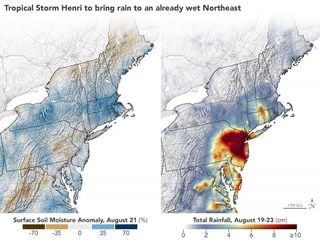 Henri humedece el noreste