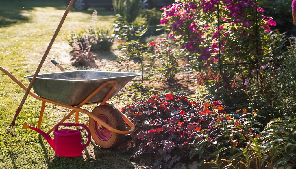 Schaufel, Gießkanne, Oktober, Gartensaison, Böden, Stauden, Gehölze, Wasser Schaufel raus, Gießkanne dazu: Wer im Oktober pflanzt, bereitet die nächste Gartensaison vor. Gerade bei trockenen Böden brauchen neue Stauden und Gehölze ausreichend Wasser.