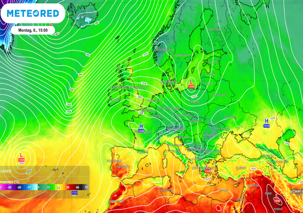 Karten, Isobaren, Analyse, Druckgebilde, Detlef, Hoch Petralilly, Höhenrücken Rita, 2‑Meter-Temperaturen Karten, Isobaren, Analyse, Druckgebilde, Detlef, Hoch Petralilly, Höhenrücken Rita, 2‑Meter-Temperaturen
