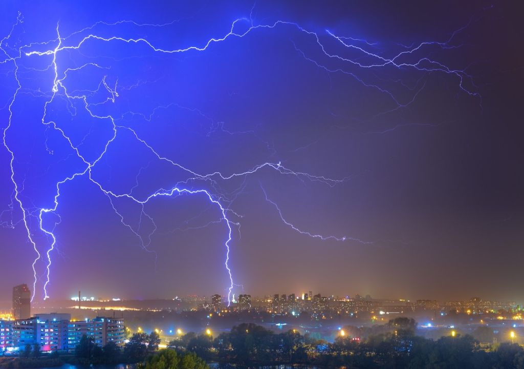 Thunderstorm above Kiev, Ukraine