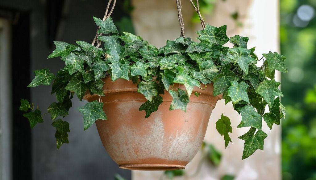maceta En una maceta, guiar la hiedra permite elegir si queremos que trepe o que sus tallos caigan por los bordes como una planta colgante.