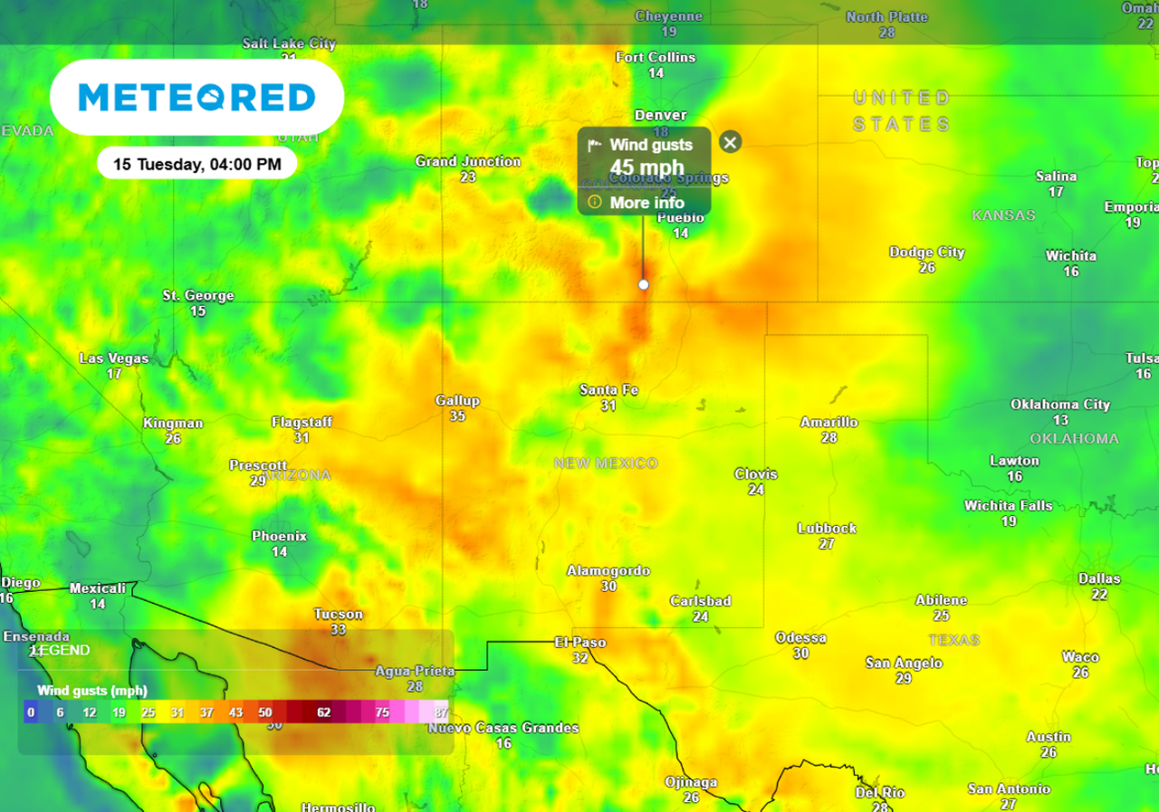 High Fire Danger for Millions This Week in the Southern Rockies and ...