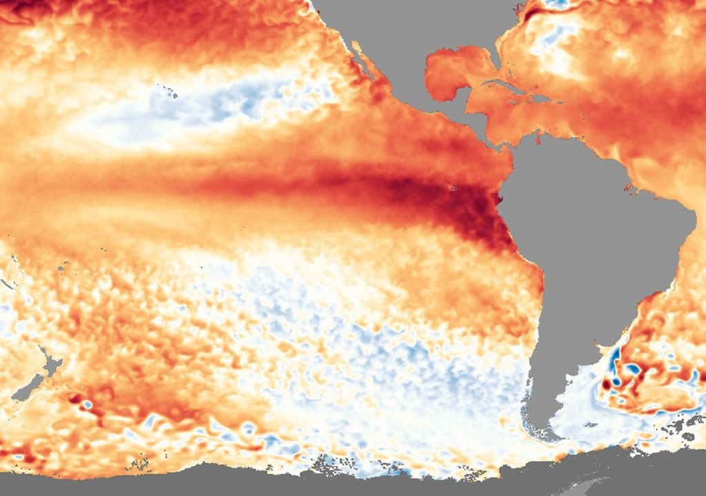 Anomalía TSM NOAA septiembre 2023