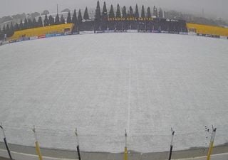 Histórico: suspendieron partido de la Primera Nacional por primera vez en el futbol argentino por acumulación de nieve