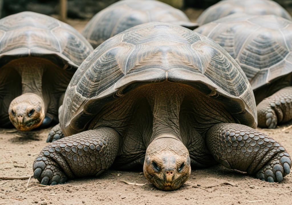 Entre las amenazas actuales para las tortugas gigantes se destacan los animales exóticos introducidos (gatos, ratas y cerdos) y plantas invasoras.